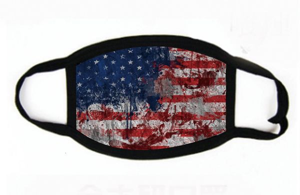 

printed designer cute funny masks cotton party anime anti dust mouth muffle american flag reusable washa