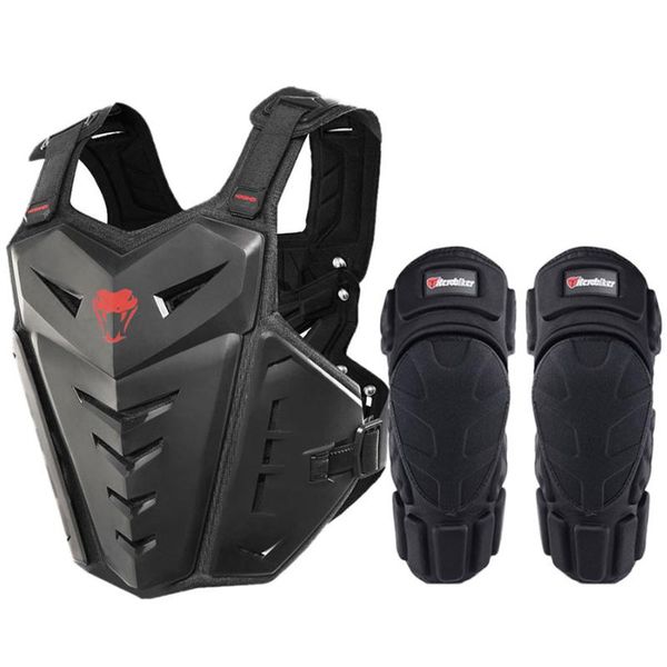 

motorcycle armor herobiker jacket vest riding chest protective gear motocross off-road racing black