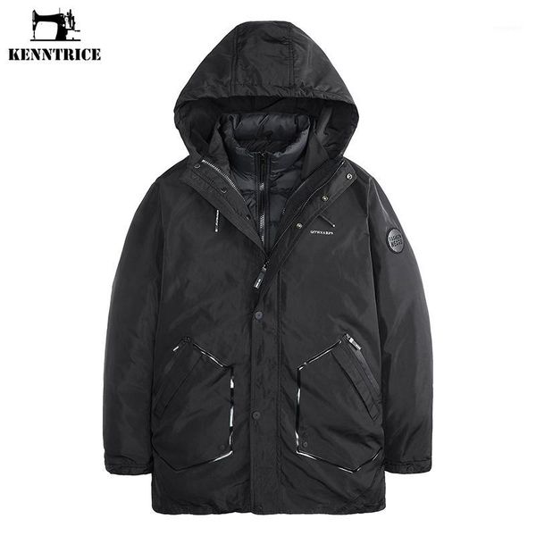 

kenntrice long warm winter jacket black thick parkas men waterproof breathable casual two pieces mens clothes1