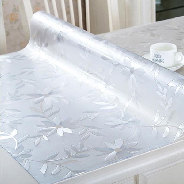 

pvc transparent waterproof tablecloth home table cover kitchen oilcloth pvc tablecloth soft glass for wedding party jllqbi