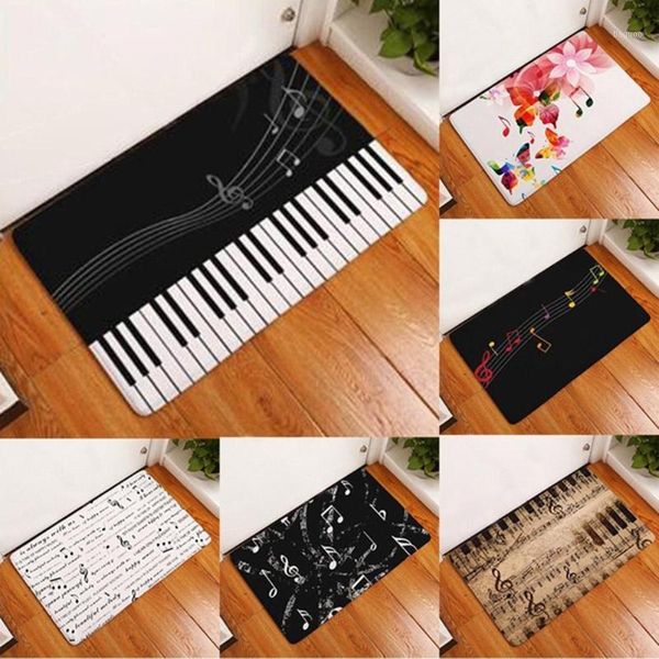 

kitchen waterproof floor mat cartoon music piano keyboard pattern door mat entrance deurmat home decor mats for floor1