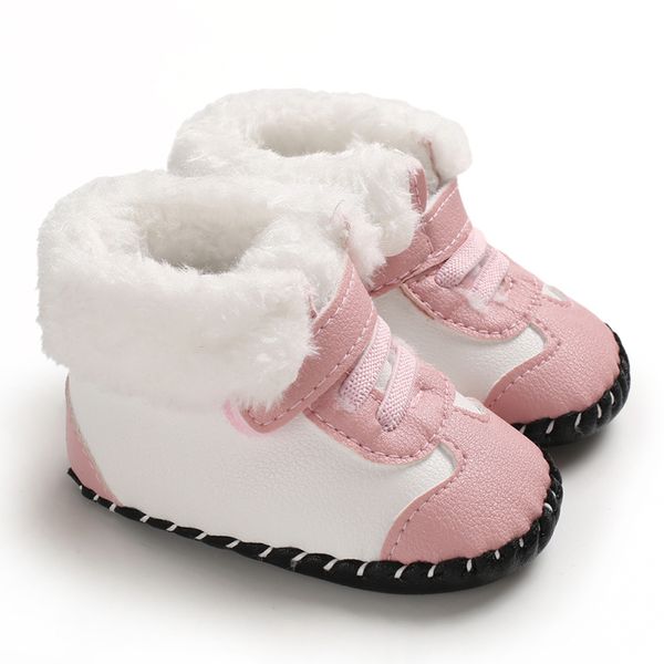 Yenidoğan Bebek Kız Erkek Kar Botları Kış Çizmeler Bebek Çocuklar Yeni Yumuşak Alt Ayakkabı İlk Walkers Bebek Ayakkabı Boyutu 0- LJ201104