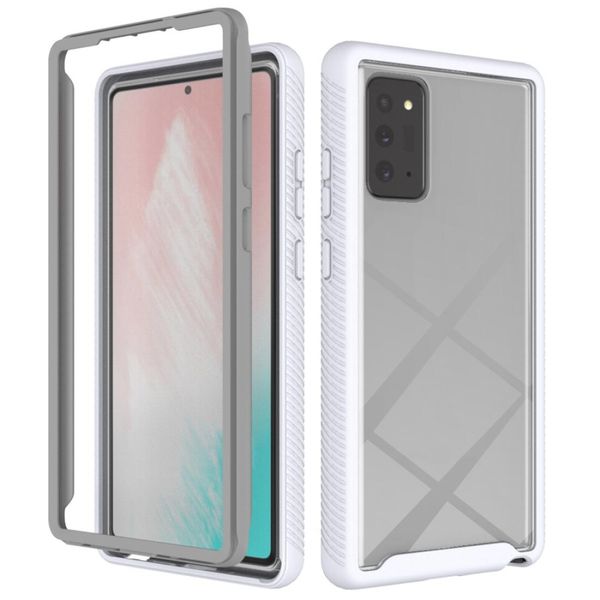 

for samsung galaxy note20 ultra starry sky solid color series shockproof pc tpu protective case