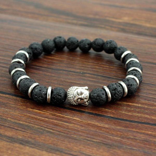 

tiger eye natural stone bead buddha bracelets for women and men buddha lava yoga energy black bracelet pulseras mujer sqcqrp