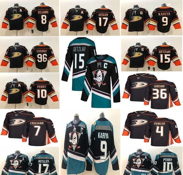 

anaheim ducks men women kids youth 15 ryan getzlaf jersey 9 paul kariya 17 ryan kesler 4 cam fowler hockey jerseys, Black;red