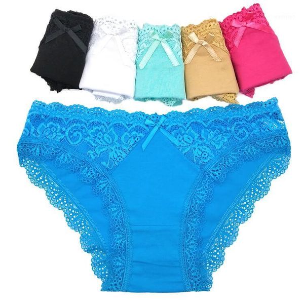 

lot of 600 lace trim cotton panties solid color lady underpant women short brief underwear girl pant lingerie wholesale1, Black;pink