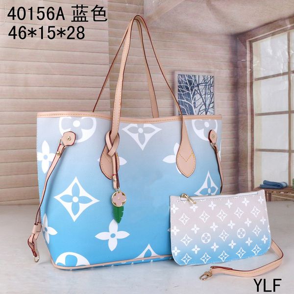 

2022 shopping luxury designer handbags shoulder bag handle open fashion handbag eyelash bag 2pcs/set women's purse letter leather utili