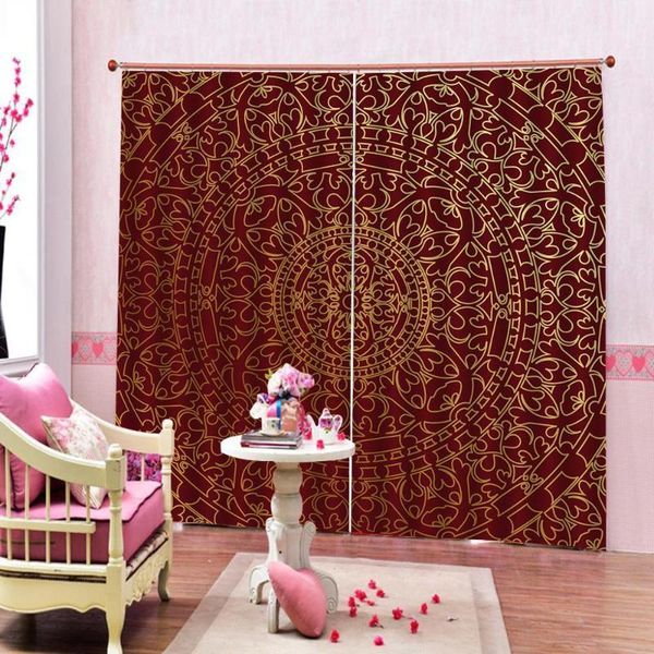

curtain & drapes 3d blackout window living room morden curtains dark red curtains1