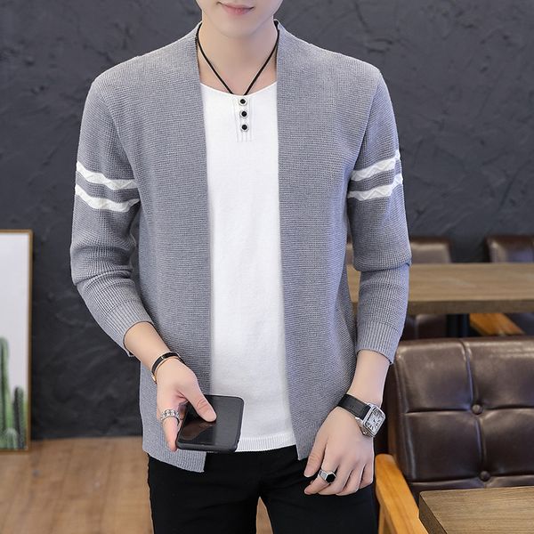 

2020 new men's jackets casual streetwear long sleeve cardigan coats jacket men fashion england style slim jackets mens, Black;brown