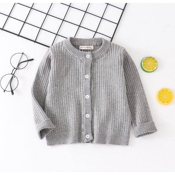 

хлопковые свитер топы детские детские одежда мальчики девочки вязаный кардиган свитер детская весенняя одежда девушки ребристых свитеров f b, Blue