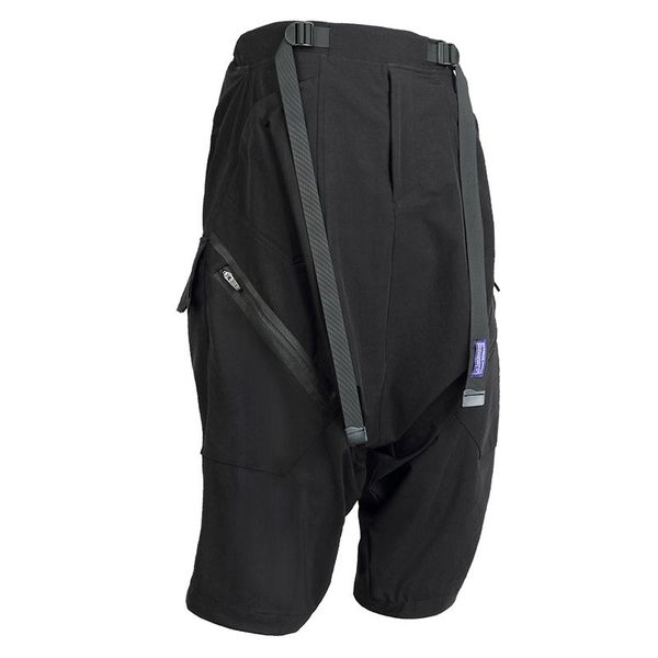 

men's pants trousers techwear whrs ninjawear streetwear futuristic darkwear, Black