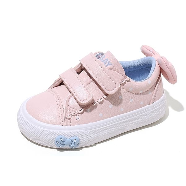 

babaya baby girls1-3 years old soft bottom children casual toddler white shoes girls sneakers bow autumn new y201028