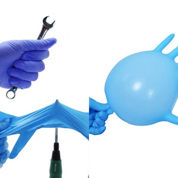 

oil work waterproof latex proof nitrile 50factory disposable multipurpose cleaning washing gloves s