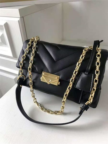 

роскошные моды big black bags сумки женщины известные бренды дизайнер crossbody сумки женщины сумки на плече 2020 цепи дамы роскошные сумки