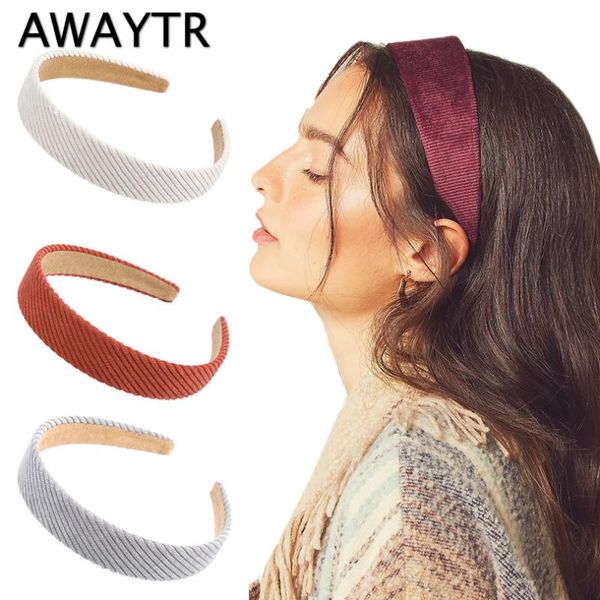 

hair accessories awaytr solid color spiral headband hairband women fashion bezel rims tiara winter warm head hoop