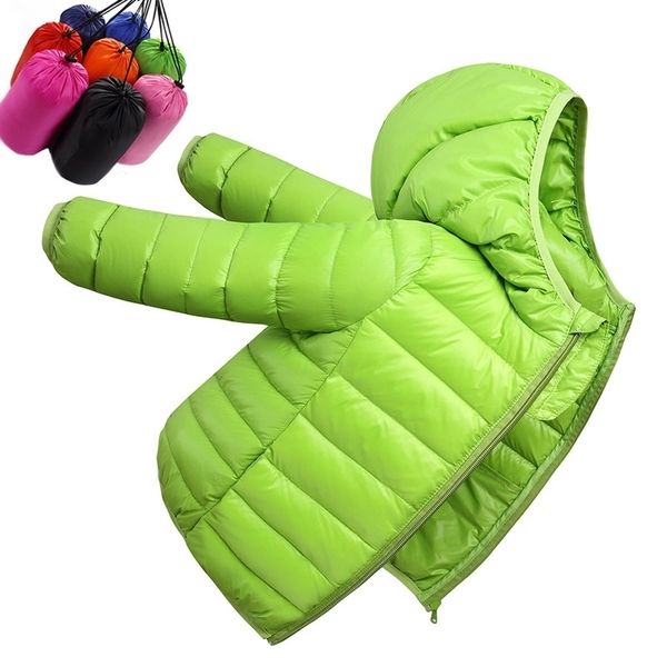 

autumn winter warm jackets for girls ultralight duck down coats for boys toddler kids hooded outerwear teenage children clothes 201126, Blue;gray