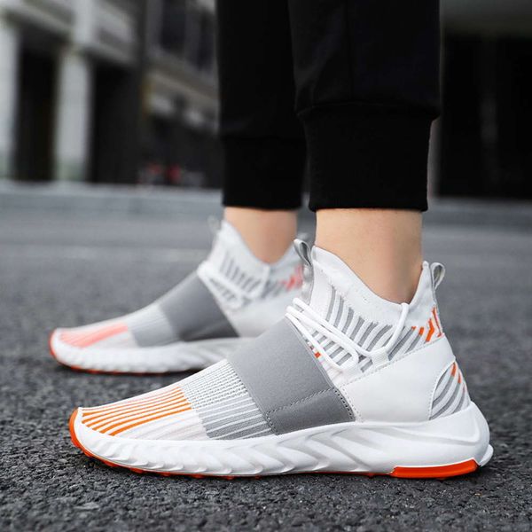 

2020 sports woven breathable casual coconut student comfortable color running men's basketball shox boost shoes sneaker mens ing, White;red
