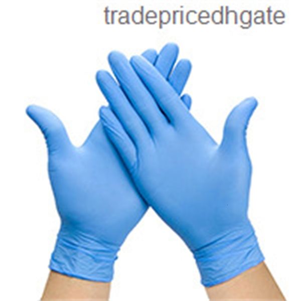

waterproof t black/blue 100 nitrile disposable latex pcs/lot kitchen/dish washing/garden home cleaning protective gloves 15m3g