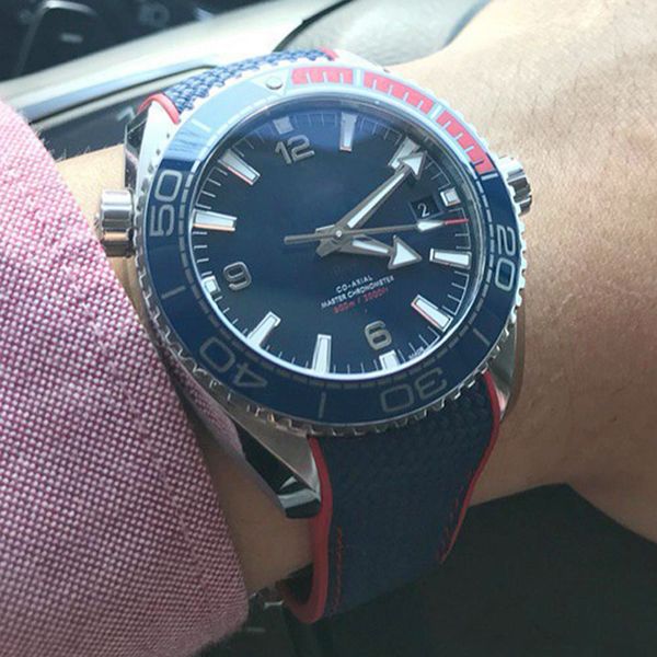 

limited sale watch men black face olympic series wristwatch automatic mechanical glass back mens watches sell, Slivery;brown