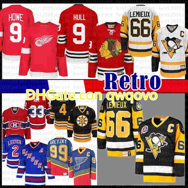 

mens ccm 9 mens bobby hull chicago mario lemieux 66 pittsburgh penguins hockey jersey blackhawks gordie howe detroit red wings jerseys, Black;red