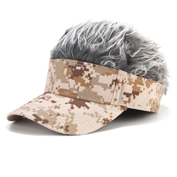 

cycling caps & masks fashion wig hat cap men womenbaseball camo sun visor fun halloween party toupee golf gorra hombre bone masculino, Black