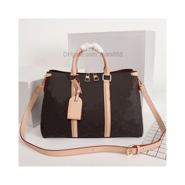 

classic open handbag purse large capacity women tote bag genuine leather hand bags detachable shoulder strap bag crossbody duffle