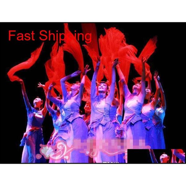 

50 * 50 colorful dance performances props accessories scarf elegant silk handkerchief handkerchief thrown yarn scarf qdsx5, Blue;white