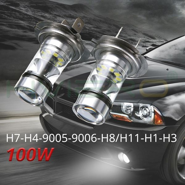 

1шт противотуманные фары 100w водить 8000k фара белый свет яркий туман лампа plug and play fog шарик прямая replaceme коб кпт bbyvao xmhyard