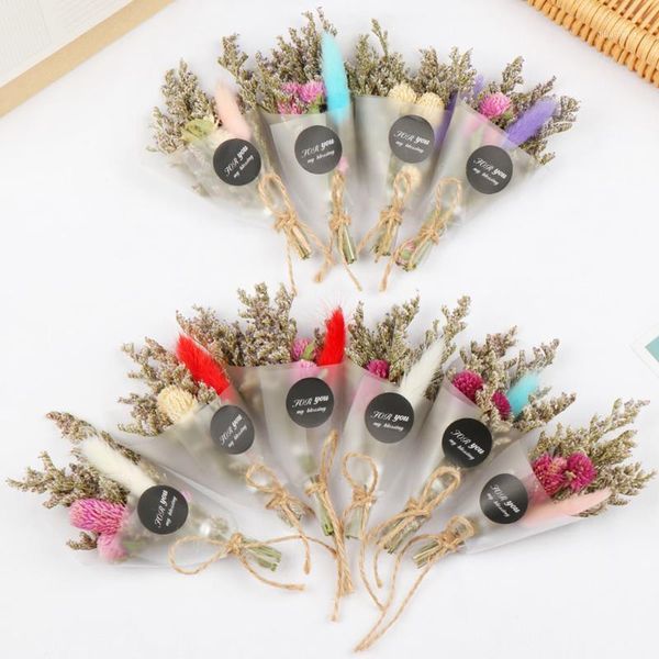 

real flowers mini natural dried flower bouquet creative valentine's day flowers bouquet p props wedding party home decor1
