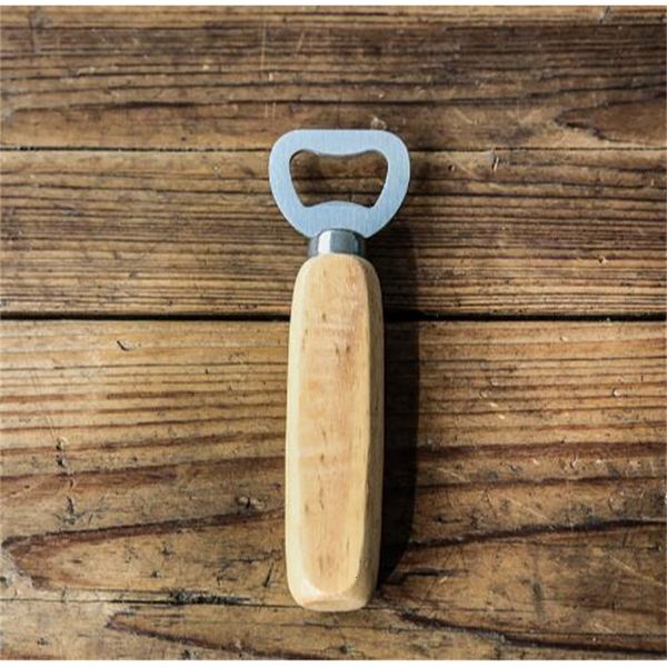 

handle beer stainless red wine steel bottle wooden opener bar tools