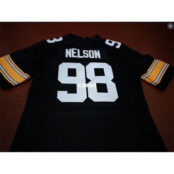 

2604 #98 anthony nelson iowa hawkeyes alumni college jersey s-4xlor custom any name or number jersey, Black