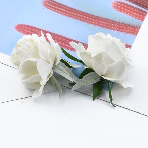 

10 6см роуз глава искусственные цветы домашнее украшение аксессуары скрапбукинг коробка конфет брошь свадебные аксессуары bbydmm ladyshome