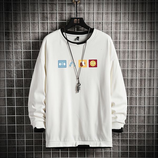 

2021 new arrival men's casual hoodies graphic printed japanese streetwear men hip hop autumn pullovers sweatshirts t7lt, Black