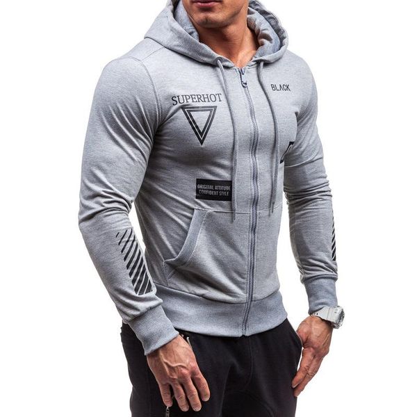 

2020 new autumn winter cotton hoodied mens sweatshirts solid hoody fleece thick hoodies men sportswear zipper sweatshirts men, Black