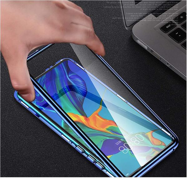 

360 degree magnetic adsorption glass case for huawei p30 lite p20 pro mate 20 30 lite honor 9x 8x 10 3 bbydbt