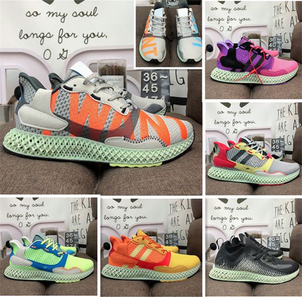 

2021 solar red miami sense runner 1.0 men women zx 4000 futurecraft run shoes trainers for men zx4000 carbon sports sneakers 36-45