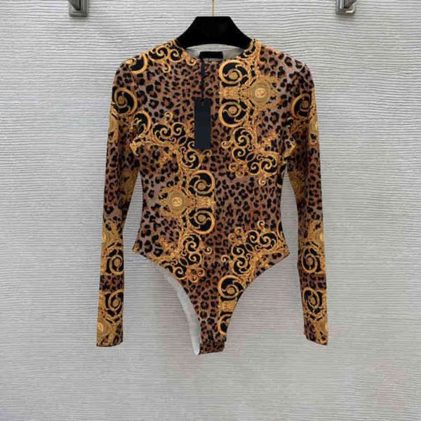 

designer women jumpsuits one-pieces tights luxury brand long sleeve rompers leopard tight legging pants yoga sportswear super elastic womens, Black;white