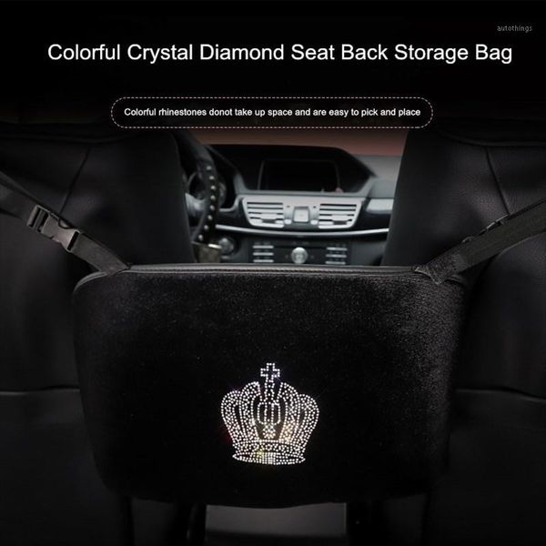 

car seat back storage crown car storage bag net pocket multifunctional chair bag universal1