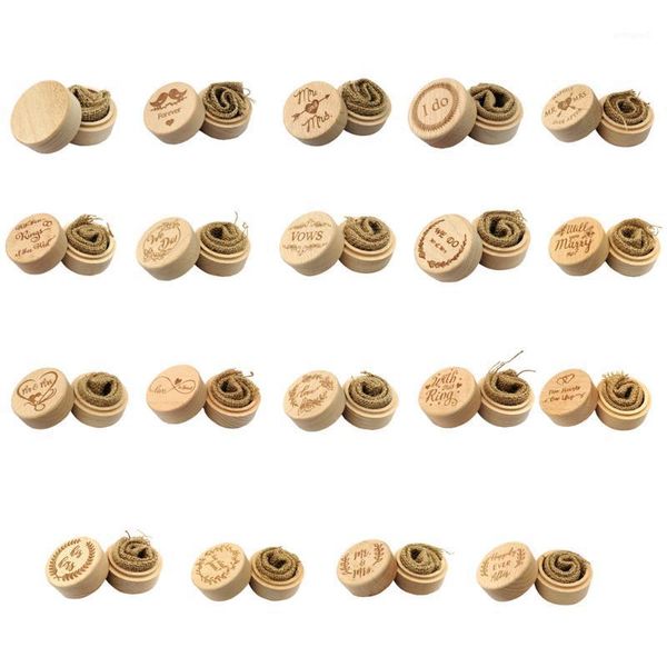 

jewelry pouches, bags diy wooden rustic wedding wood ring box holder bearer engagement rings1, Pink;blue