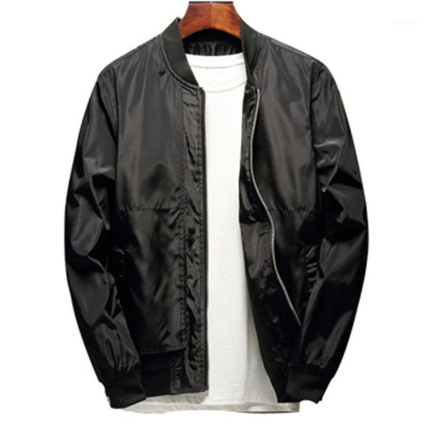

waggie's walker spring new men's casual thin section solid color handsome fit baseball collar trend men's jacket1, Black;brown