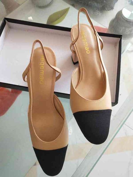 

sandals summer female fashion brand women's shoes beige color slippers office ladies high heels real genuine leather buckle strap dinne, Black