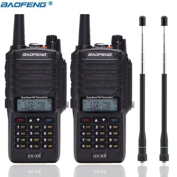 

2pcs baofeng uv-xr waterproof walkie talkie 10w 10km long range high power two way radio uv-9r uv9r plus + antenna1