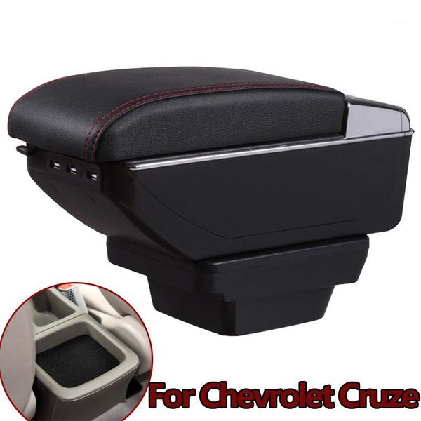 

other interior accessories armrest for cruze 2021-2021 double layer heighten central store content storage box with ashtray usb charging cup