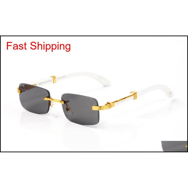 

fashion sunglasses for men women 2021 famous attitude sport rimless wood sun glasses rimless frame frame sunglasses lunettes owxti, Black