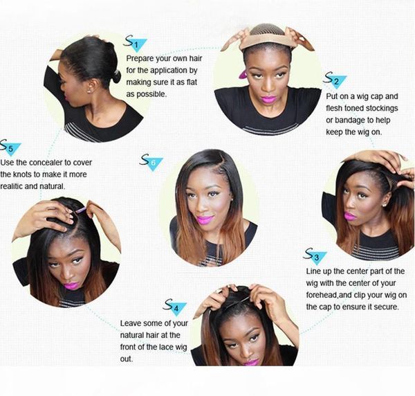 

13x6 lace front wig peruvian full lace wig straight brown front human hair wigs for women remy, Black;brown