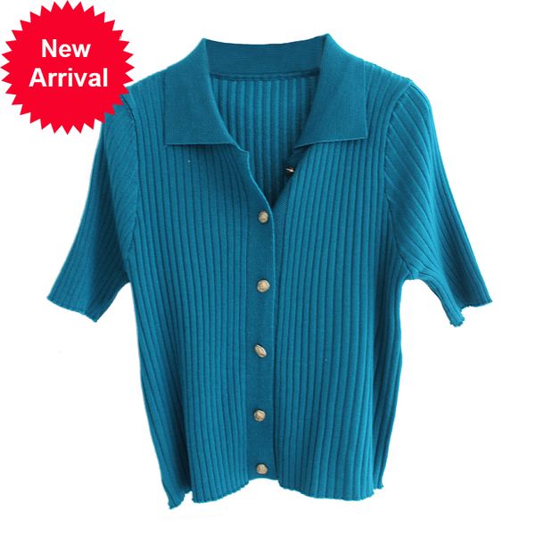 

camiseta de manga curta feminina boto collared up crop botes b-049, White