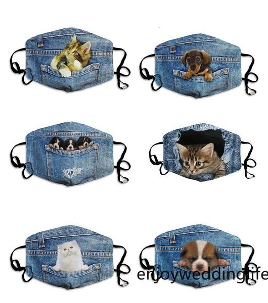 

новый джинсовый кот и собачьи маски для лица являются модными, пылезащитные и ветрозащитные хлопковые маски доступны как для мужчин, так и д