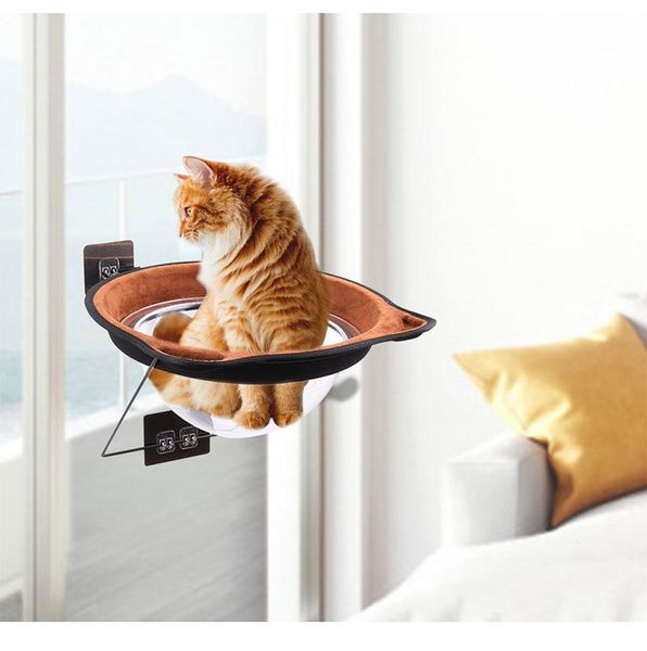 

window mounted pet cat hammock suction pet hanging beds space sofa mat cat sunny seat cushion comfortable bed