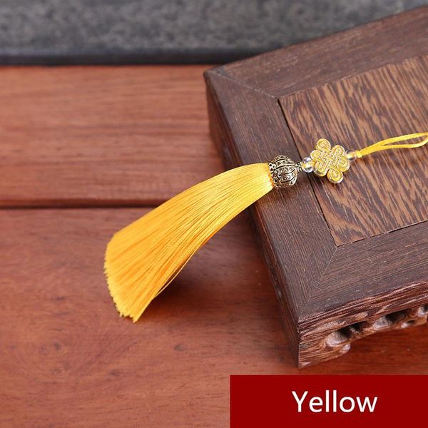 

2pcs metal caps fringe trim bookmark silk tassels diy curtain clothes bag craft supplies classical style tassel pendant 17cm h bbyqgk