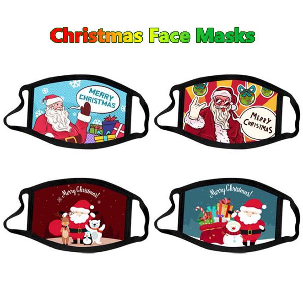 

fashion design christmas kids printed xmas face masks anti dust fog snowflake mouth cover breathable washable reusable
